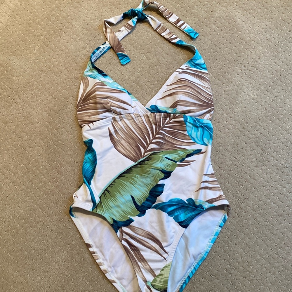 Tommy Bahama One Piece Halter Swimsuit